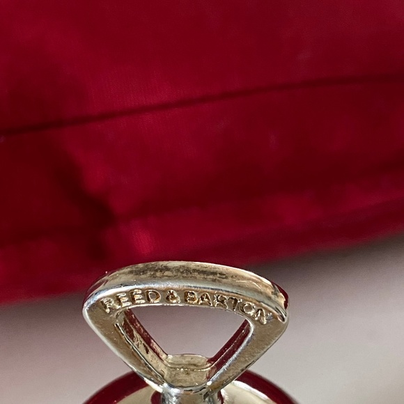 Reed & Barton  I Plain Silver Plate Bell Ornament - Picture 2 of 14